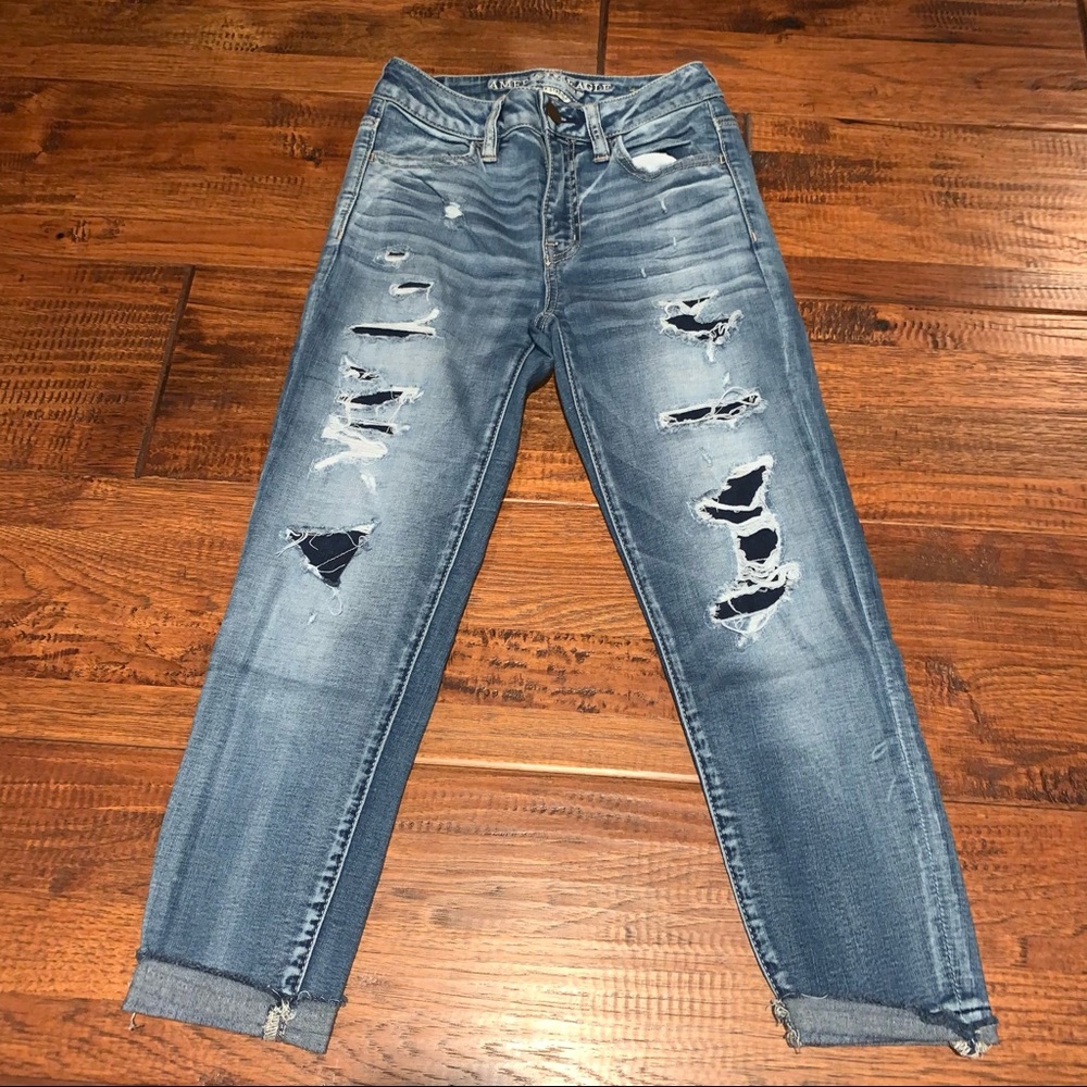 AEO high rise crop Jegging